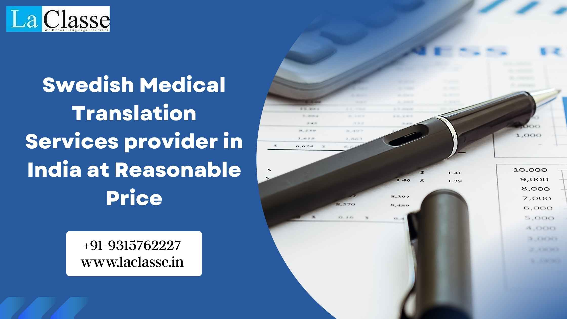 Swedish Medical Translation Services provider in India at Reasonable Price